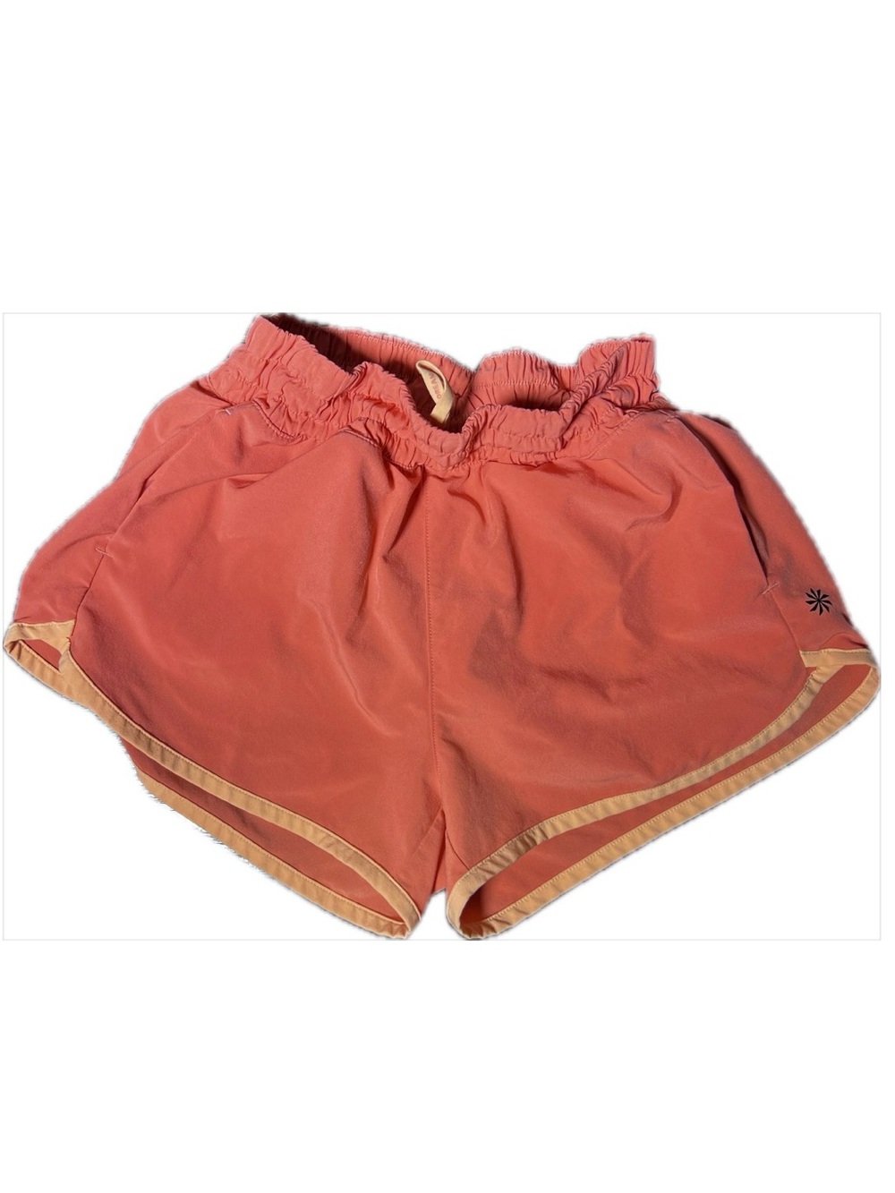 Athleta Girl Run Free 2.5” Short Coral Orange Size 7 Small
